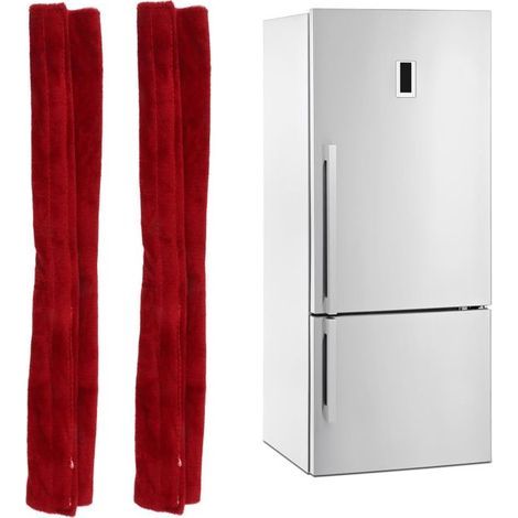 2pcs housses poignée frigo – velours doré – protège anti-salissures – cuisine fête – bordeaux (1/5)