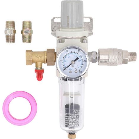 Automatischer Öl-Wasser-Abscheider für Luftkompressoren AW2000-02D 150 PSI mit Manometer 3/8 Zoll NPT