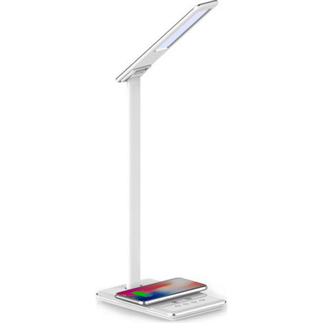 Lampe de bureau BRAYTRON LB145, blanc, 3en1, 5W, 500lm, IP20, chargeur induction (1/5)