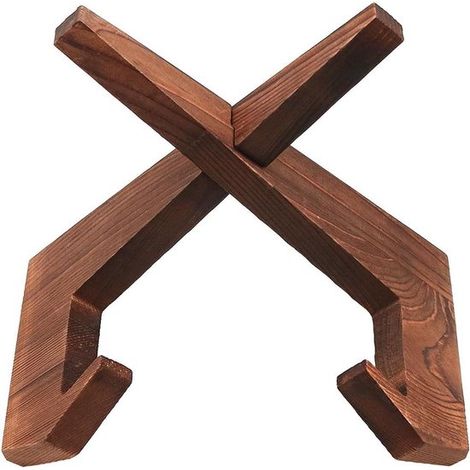 NTH Products - Porta ricette in legno - Supporto per ricette portatile - Pieghevole - Utensili da cucina - Mani libere - Dimensioni: 24x12x19 cm - Da scaffale