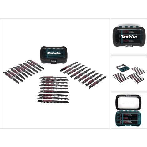 Makita – Lame de scie sabre 130mm – Pour bois dur et teck – Épaisseur 0,9mm – 4 dents par pouce – Set de 5 lames