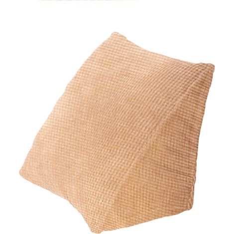 Bequemes dreieckiges Lesekissen mit Reißverschlusstasche, Keilkissen und kleinem Rückenstützkissen, für Büro, Zuhause, Bett oder Sofa. (1/5)