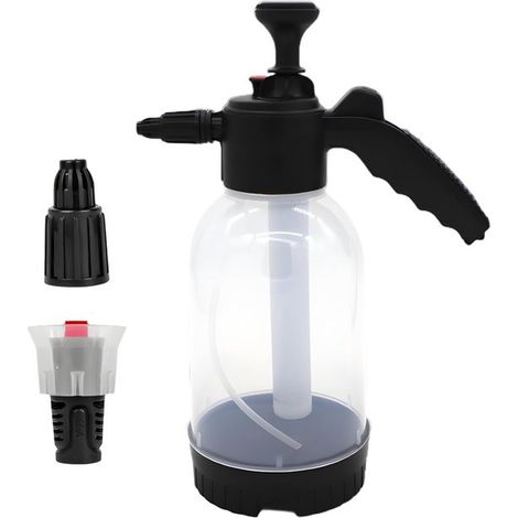 Pulverizador de espuma para lavado de coches, pulverizador de espuma de alta presión, pulverización en abanico de 55 grados, 2000 ml, incluye pulverizador para coches y pulverizador para flores. (1/4)
