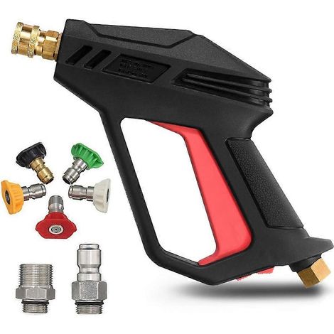 Nettoyeur haute pression amélioré de 4000 PSI avec raccords M22-14 mm et entrée rapide 3/8 pouce C (1/5)