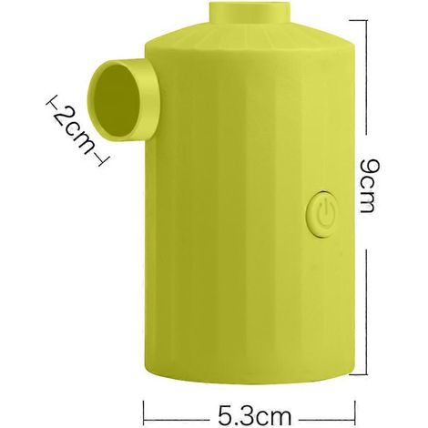 Mini compresseur d'air avec batterie externe pour matelas, camping et activités de plein air. Compresseur électrique portable à roue.