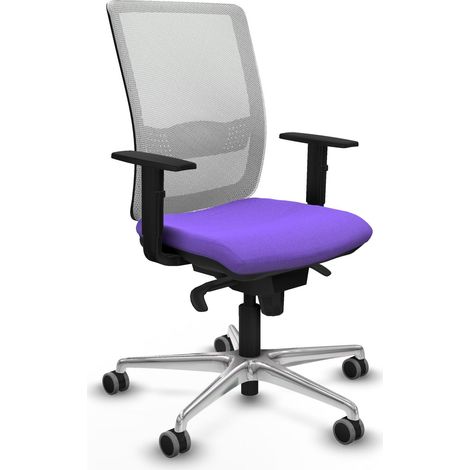 Sedia da ufficio piqueras y crespo Haches bianco alluminio (1/2)
