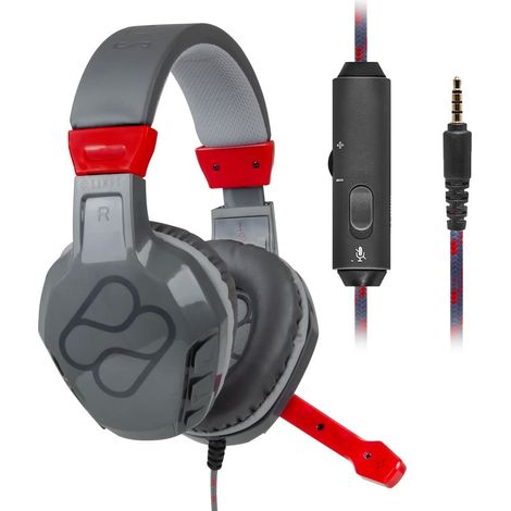 Auriculares FR-TEC Samus Negro Rojo Gris (1/5)