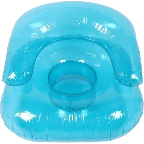 Canapé Gonflable pour Adultes, Chaise Gonflable en PVC Transparent pour Une Utilisation en Plein Air en Intérieur, Chaise Longue Souffle Bleu (1/5)