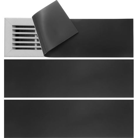Grilles Magnétiques Rectangulaires 14x3.5 Pouces Noir (1/5)