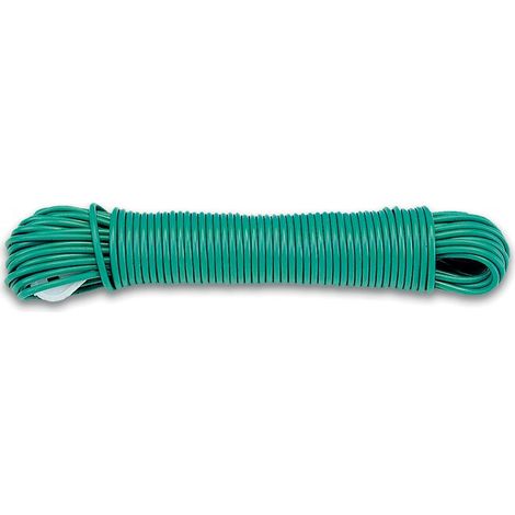 Cuerda de ropa de PP verde + tendedero de 20 m