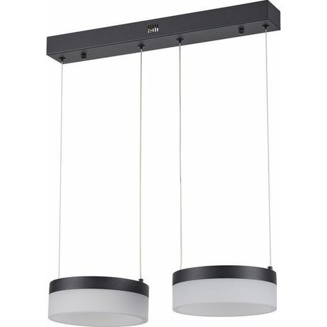 Suspension LED Nicki Reality noire double 12W 4000K (1/2)