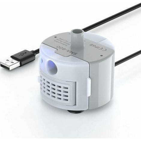 Pompe de Fontaine à Eau pour Chat avec Lumière LED, Ultra Silencieuse, Longue Durée de Vie, Etanche IP68 (1/4)