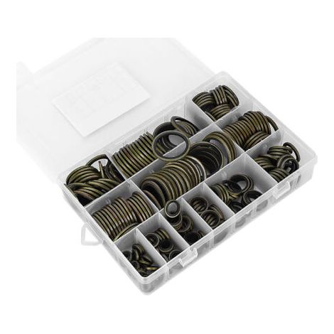 Kit de 240 joints toriques en caoutchouc et métal pour bouchons de vidange, de 6 à 30 mm. (1/5)