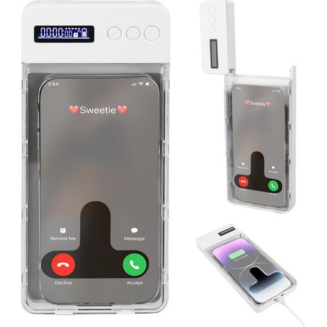 Boîte de verrouillage pour téléphone portable avec minuteur, prison pour téléphone portable avec minuteur, boîte de verrouillage pour téléphone avec minuteur, coffrefort pour téléphone portable avec (1/5)