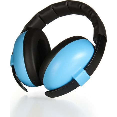 Casque Anti-Bruit Pour Enfants 3-12 Ans Protection Auditive Oreillettes Coupe-Son Pour Dormir Bleu ABS Éponge