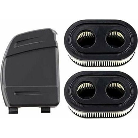Set of 2 Air Filters with Air Filter Cover for Briggs & Stratton 550E, 575EX, 575IS, 625EXI, 650EXI, 675EXI, 675IS Engines, Replaces Parts 594106, 798339, 798452, 593260. (1/5)