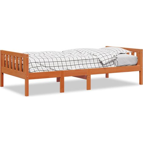 Maison Exclusive - Kinderbett ohne Matratze Wachsbraun 75x190 cm