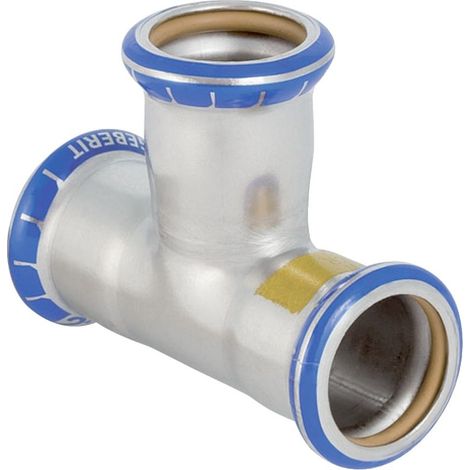 Geberit Mapress T-Stück egal, DN 65, 76,1mm, Edelstahl, 34285 (1/5)