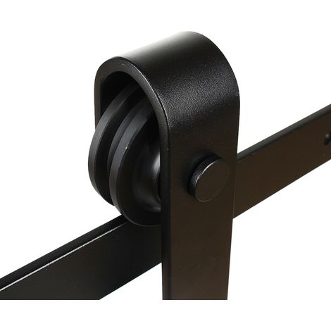 LJ-1020-183 Binario curvo per porta scorrevole a rulli da 1830 mm - Kit completo con cuscinetti (1/4)