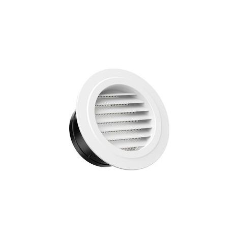 Ventilation Circulaire 125mm avec Grille Moustiquaire pour Mur et Plafond Intérieur Extérieur (1/5)