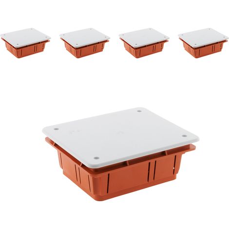 Lot de 5 boîtes dérivation à encastrer - Zenitech