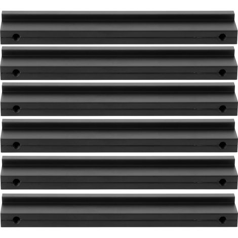 6 jeux de poignées en forme de T en alliage d'aluminium pour portes de placards de cuisine et tiroirs (64 mm) (1/5)