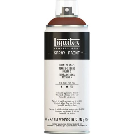 Peinture Acrylique - LIQUITEX - Terre de Sienne Brûlée - 400 ml - Aérosol - Professionnelle (1/2)