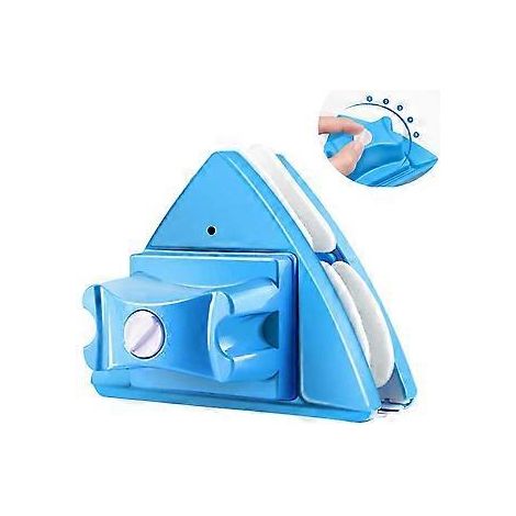 Magnetischer Fensterreiniger, Rundumreinigung, einstellbare Magnetkraft, geeignet für Hochhausfenster, verbessertes, austauschbares Schwammtuch