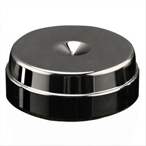 Stainless Steel Enceintes Spikes Feet Nonslip Rubber Base Damping Pad pour Superior Son Clarity 45mmx15mm (1/5)