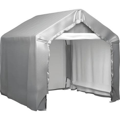 vidaXL Storage Tent Grey 180x180 cm Galvanised Steel (1/5)