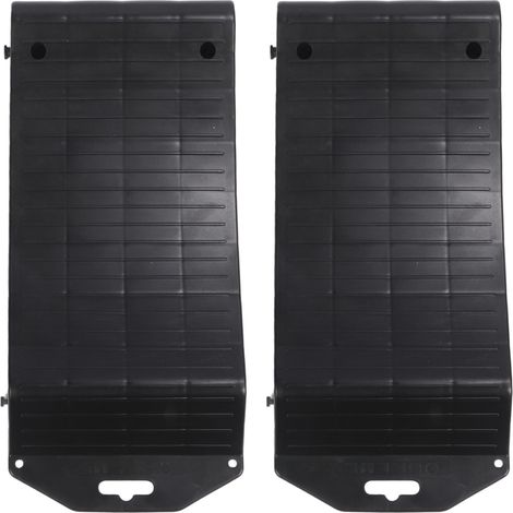 Set aus 2 robusten, langlebigen und rutschfesten Reifenschutzrampen für Pkw, Lkw, SUVs, Wohnmobile und Wohnwagen. 18PL: 50 x 21,5 x 5,8 cm / 19,68 x 8,46 x 2,28 Zoll (1/5)