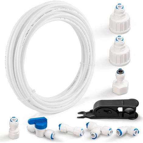 Tuyau d'arrivée d'eau potable 15m, ligne de refroidissement testée à 6 bars, ligne de purification d'eau pour éléments de refroidissement et filtres (1/4)