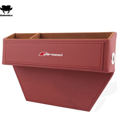 (Rouge Allroad) Boîte de rangement pour siège auto Allroad, organisateur de coutures pour sièges Audi Sline RS Quattro A3 A4 A5 A6 A7 A8 TT Q3 Q5 Q7 A1 S3 S4 S5 (1/5)