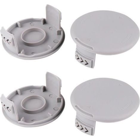 Set mit 4 Spulenkappen für Ryobi One+ AC14RL3A Freischneider – 75×33 mm, grau (1/5)