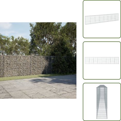 vidaXL Panier gabion avec couvercle 800x50x150 cm fer galvanisé (1/5)
