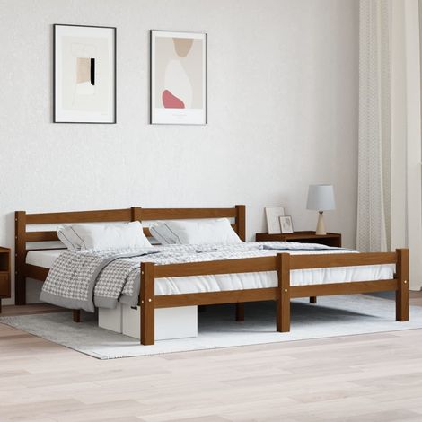 Massivholzbett Honigbraun Kiefer 180x200 cm (1/5)