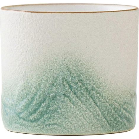 Tasse à thé en céramique pour thé en vrac, idéale pour infuser le thé, tasse de voyage Kung Fu, tasse à thé pour cafés et autres lieux de détente.-green