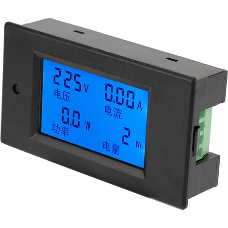PEACEFAIR PZEM-021 – Digitales Voltmeter/Amperemeter mit LCD-Anzeige, Messung von Wechselspannung, -strom und -leistung, 20 A, 80–260 V AC (1/5)