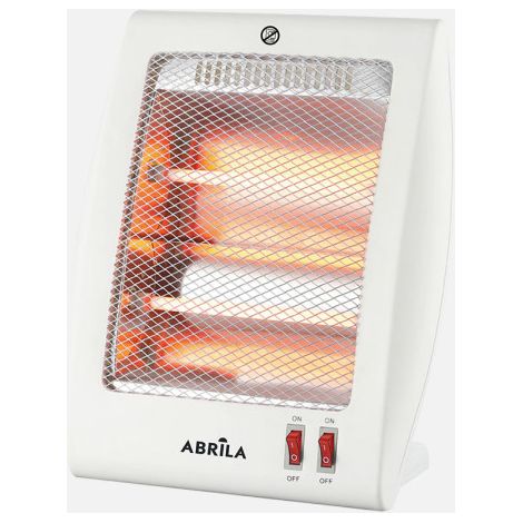 Estufa eléctrica de cuarzo Coker 800W blanco 2 potencias antivuelco