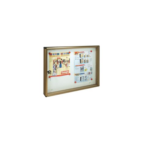 BACHECA FONDO MAGNETICO ALUBOX BC2 55X5X40 BR- ALUBOX- 1,0 pz