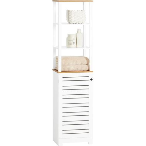 SoBuy Bathroom Tall Cabinet Bathroom Cabinet Storage Cabinet,BZR43-W (1/5)