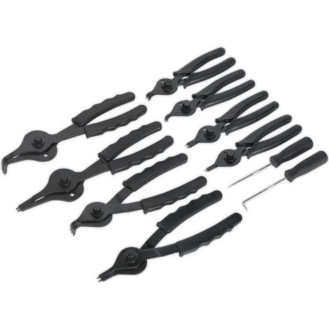 Sealey Circlip Pliers Set 10pc Internal/External S01064 (1/5)