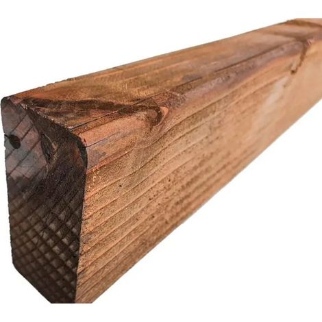 Suinga – Traverse de jardin en bois traité 22 x 12 x 250 cm – Résistante aux intempéries – Esthétique rustique – Utilisations polyvalentes