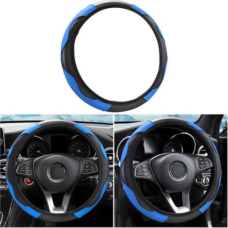 Coprivolante antiscivolo NTH Products in microfibra resistente al calore, diametro 37-38 cm, per interni auto, flessibile e resistente. (1/5)