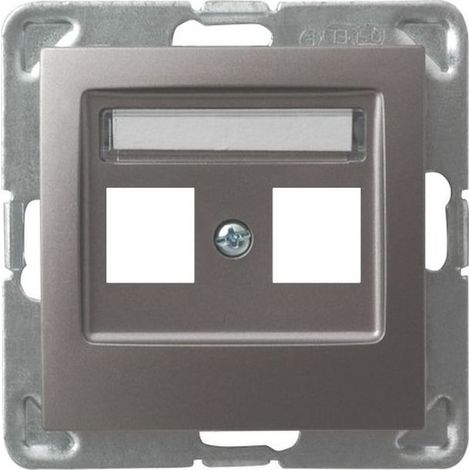 Enchufe doble Ospel gpk-2g/p/27 empotrable IP20 2 tomas