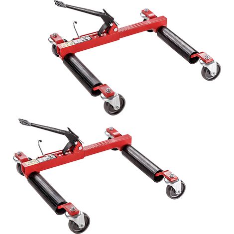 2x PKW Auto Rangierhilfe DRH12 Rangierheber Wagenheber Reifenwechsel bis 680kg (1/5)
