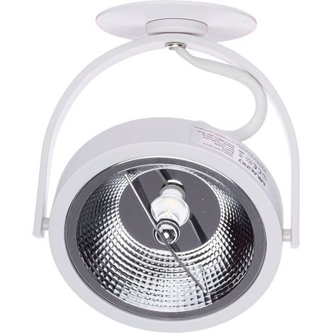 Plafonnier 1 spot AR111 35W blanc Lugar Milagro ML5699 (1/5)