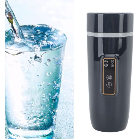 Tragbarer elektrischer Wasserkocher, multifunktional, intelligent, digitales Display, einstellbare Temperatur, Reisewasserkocher, europäischer Standard 220 V, Nacht, schwarz, blau. (1/5)