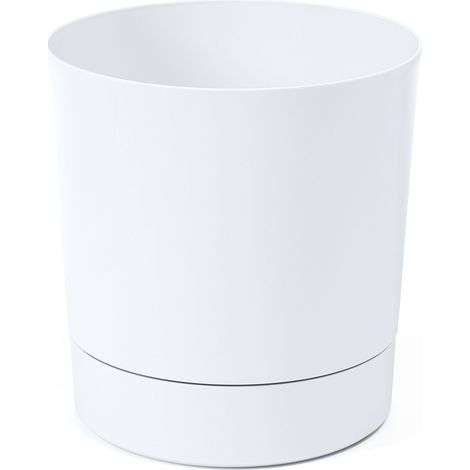 Maceta de plástico blanca Lamela 22,5 cm x 22,5 x 23,6 cm 1 unidad. (1/5)