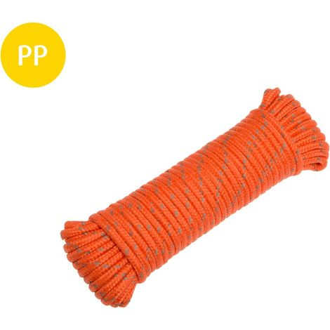 Conacord Reflektorseil 4,8mm x 15m orange reflektierend Seile